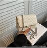 Bolso Pequeño Tejido de Moda para Mujer 2024 Nuevo Nicho de Gama Alta Bolso Cuadrado de Comunicación Estilo Occidental Bolso Cruzado con Cadena Versátil