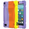 Para Amazon Fire7 2019 Capa plana colorida de silicone macio anti-queda com tudo incluso Capa protetora Amazon HD8