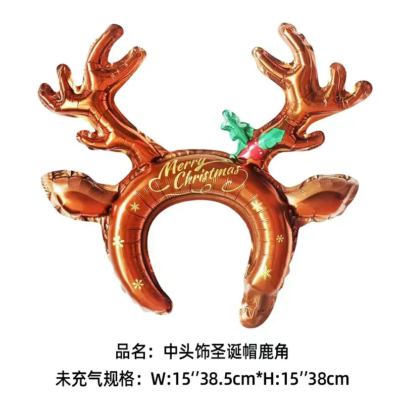 中头饰圣诞帽鹿角