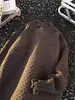Suéter de Tricô Rasgado Masculino Outono Inverno Novo Estilo Preguiçoso Pulôver Coreano Casual Versátil Manga Longa Tricô Roupa Externa