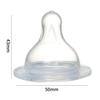 Chupete de silicona líquida transfronterizo chupete de boca ancha para botella de boca ancha de 50 mm chupete de bebé transparente accesorios para madre y bebé