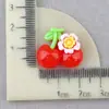 Material de Dibujos Animados DIY Pinza de Pato Pinza de Cereza Hecha a Mano Accesorios de Resina de Una Palabra Accesorios de Pegamento de Crema Accesorios para el Cabello Accesorios para el Peinado