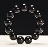 Pulseira de Sândalo Dourado de Material Antigo Natural para Homens, Contas de Sândalo Submersíveis, Contas Budistas para Mulheres, Pulseiras de Sementes Originais de Madeira para Mulheres