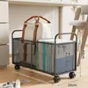Caixa de Armazenamento de Livros Mochila de Estudante Caixa de Armazenamento de Livros Didáticos e Diversos Carrinho Debaixo da Cama Debaixo da Mesa Com Rodas Rack de Armazenamento Móvel