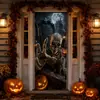 Pegatinas de vidrio para ventanas y puertas con temática de Halloween, impermeables y a prueba de aceite, nuevas pegatinas de pared de fondo para decoración de fiestas de Amazon, pegatinas para puertas