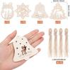 Adornos Navideños Transfronterizos Decoración de Cabaña de Madera Set de Pintura para Madera Hecho a Mano DIY