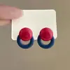 Aretes de Aro de Resina Dopamina con Acabado de Alta Gama, Diseño de Nicho, Elegante Estilo Francés, Aretes Súper de Hada para Mujer al por Mayor