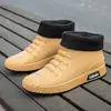 Botas de Lluvia Nuevas para Hombre Zapatos Impermeables Ropa Exterior Moda Estudiante Caña Corta Cuatro Estaciones Trabajo Antideslizantes Botas de Lluvia Zapatos de Goma para Adultos Comercio Exterior