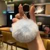 Llavero de Bola Grande de Peluche para Mochilas de Niñas, Lindo Colgante Peludo para Llaves de Coche, Adorno de Regalo para Parejas Estudiantes