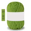 Hilo de Algodón Coreano de Leche de 4 Hebras, Lana Media, Bola de Hilo de Grosor Medio para Muñecas Hechas a Mano, Hilo para Crochet, Bola de Hilo Tejida a Mano