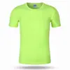 Camiseta de secado rápido con impresión personalizada de logotipos, campaña cultural, camiseta publicitaria, maratón, cuello redondo, manga corta, venta al por mayor