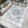 Alfombra Plegable Lavable de Imitación Cachemir Estilo Étnico Persa de Amazon Alfombra de Mesita de Noche para Dormitorio Alfombra Lavable a Máquina