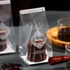 Saco de Embalagem de Aço Transparente Biscoito Bolo Sobremesa Cookie Madeleine Saco de Doce Saco com Fecho Zíper para Assar Atacado