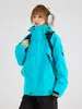 Chaqueta impermeable de dos piezas estilo montaña 3 en 1 para exteriores para hombres y mujeres, cálida con capucha desmontable, adecuada para montañismo y esquí