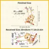 Br1103E Flor de Desenho Animado Balanço Urso Fofo Adesivo de Parede Autoadesivo Ins Crianças Decoração de Parede de Fundo para Quarto de Crianças Adesivo