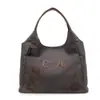 Bolsa Tote de Lona com Letra Estilo Preguiçoso Transfronteiriça Feminina 2026 Nova Casual Grande Capacidade Simples Bolsa de Ombro
