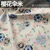 Medio Metro Tela Popelina Tela Algodón Puro Floral Ropa Verano Algodón Ligero Estampado y Teñido Patchwork DIY Ropa Hecha a Mano