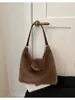 Bolsa de Hombro de Lona con Estampado de Leopardo de Personalidad de Alto Valor para Otoño 2026, Bolsa Grande de Felpa para Mujer, Bolso de Hombro para Viaje