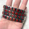 Nuevo Pulsera de Acero Inoxidable Módulo Italiano Letra Inglesa Roja DIY Pulsera con Dijes Italianos