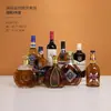 Decoraciones de Botellas de Licor Vacías, Atrezo Creativo de Botellas de Vino Tinto para Fotos, Artículos de Exhibición de Lujo Ligero para Vinotecas