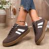 Tênis de Treino Morais de Tamanho Grande para Mulheres, Primavera e Outono, Novos Sapatos Brancos Versáteis de Solado Macio, Sapatos Baixos Confortáveis com Combinação de Cores para Mulheres
