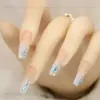 Explosiones de网红 azul pavo real joyería para uñas plana súper brillante gotas de agua ojo de caballo hoja de arce taladro de uñas mixto venta al por mayor