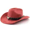 Chapéu de Cowboy Western Clássico de Camurça para Homens e Mulheres, Chapéu para Viagem ao Ar Livre, Chapéu Estilo Étnico com Aba Enrolada, Chapéu de Feltro