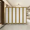 Biombo Celosía Plegable Estilo Japonés Moderno Sala de Estar Hotel Estudio Dormitorio Pasillo Puerta de Entrada Plegable Móvil