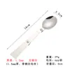 Acero inoxidable 304 cuchara plegable vajilla exterior portátil cuchillo de acero inoxidable tenedor plegable palillos cuchara plegable de tres piezas