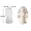 Plaster Ropa Vela Molde Bricolaje Adornos de Yeso Vela de Aromaterapia Corazón Ángel Niña Molde de Silicona Mayoreo