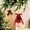 Decoraciones Navideñas Lazo Campanas Colgante Creativo Regalos para Niños Decoración de Entrada de Tienda Arreglo Accesorios Pequeños
