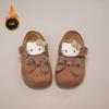 Zapatos de Algodón de Invierno para Niñas con Forro de Felpa, Zapatos de Algodón Cálidos Engrosados para Niños, Zapatos de Invierno Birkenstock para Niñas Pequeñas y Bebés con Suelas Suaves