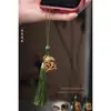 Saquinho de Sândalo Verde Vazado Bola Pingente para Celular Pingente de Chaveiro de Casal Carro Antigo Pingente Portátil Difusor de Joias