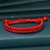 Pulsera Ajustable de Hilo Rojo con Nudo, Pulsera de Hilo Rojo Hecha a Mano para Parejas, Amuleto de la Suerte para Hombres y Mujeres en Su Año Zodiacal
