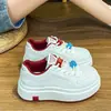 Zapatos de Suela Gruesa, Populares Zapatos Blancos para Mujer que Aumentan la Altura, Modelos para Mujer, Nuevos Zapatos Deportivos Casuales Versátiles de Primavera 2026, Zapatos Blancos de Primavera