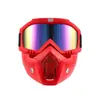 Óculos de Proteção para Moto com Máscara Facial Removível, à Prova de Vento, Anti-respingo, com Proteção UV400 para Ciclismo Off-road