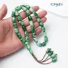 Pulsera Árabe con 33 Cuentas, 10*15 mm, Cuentas Ensartadas a Mano del Medio Oriente, Arabia Saudita, Cuentas para Oración Diaria, Venta al por Mayor de Fábrica