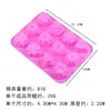 Variedad de Combinaciones Velas Aromáticas Decoración DIY Molde de Silicona para Cubitos de Hielo Cuadrados Pequeños Molde Poroso para Chocolate