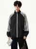Chaqueta Reversible ACU para Hombre con Rayas de Color Contrastante y Cuello Alto para Hombre, Nueva Marca de Tendencia Estilo Americano Talla Grande Otoño/Invierno 2026 Abrigo