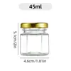 Atacado Frasco Pequeno de Geleia 25ml Garrafa Vazia Vidro Transparente Pote de Mel Frasco de Vidro Selado Sub-Envase