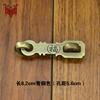 Hebilla de candado estilo chino antiguo de latón puro hebilla de cadena retro cerradura de puerta cerradura de puerta cerradura de puerta de gabinete perno de puerta puerta engrosada de latón macizo