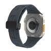 Para Apple Watch 123456789 Generación Ultra Caballo de Amor Hebilla Magnética Plegable Correa de Reloj de Silicona