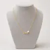 Gargantilla personalizada con cadena de clavícula y perlas de 8 palabras, accesorios femeninos, estilo transfronterizo europeo y americano.