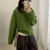 Suéter de Malha com Gola Meia-Alta e Botões de Chifre Outono/Inverno Transfronteiriço Feminino Cor Sólida Manga Longa Pulôver Malha Base Camada Multicor