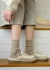 Calcetines Gruesos Cálidos de Lana de Oveja Bordados Suaves Cálidos de Lunares a Media Pantorrilla Estilo Coreano Calcetines de Lunares Calcetines Holgados para Mujer