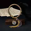 Pulsera Original Tejida a Mano con Nudo Vajra Thangka Ocho Deidades Guardianas Pulsera de Tara Verde Sala de Transmisión en Vivo
