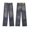 Al por mayor transfronterizo Galería Dept nuevos pantalones vaqueros microcosidos de empalme pintados a mano con costuras de tinta lavada, combinables para hombre