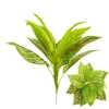 [Planta de Hierba de 12 Hojas Individual] Plantas Simuladas con Hierba Sala de Estar Centro Comercial Fondo Sala de Exposiciones Decoración Adornos de Paisajismo de Plástico