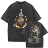 2025 Estilo Nuevo Lavado Vintage Banda de Rock Korn Falling Away from Me Camiseta Algodón