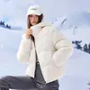 Explorer Invierno Casual Cálido Chaqueta de Plumas de Pato Ropa de Abrigo Unisex con Capucha Chaqueta Acolchada Engrosada Hombres